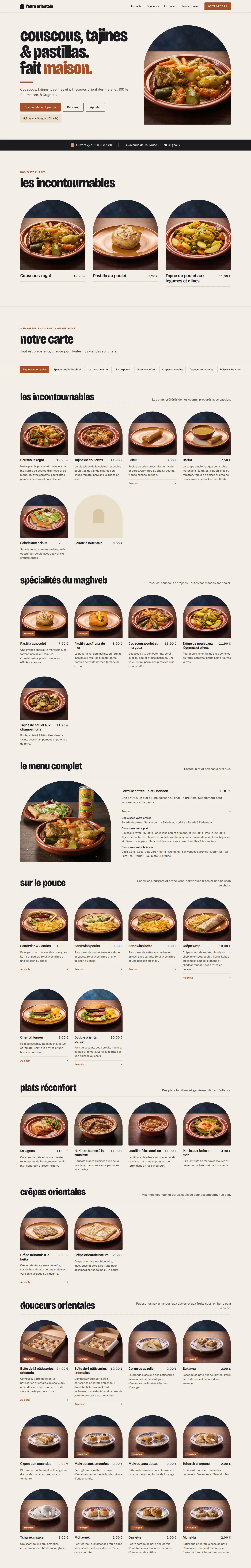 Capture de page d'accueil du site L'Euro Orientale, sur ordinateur