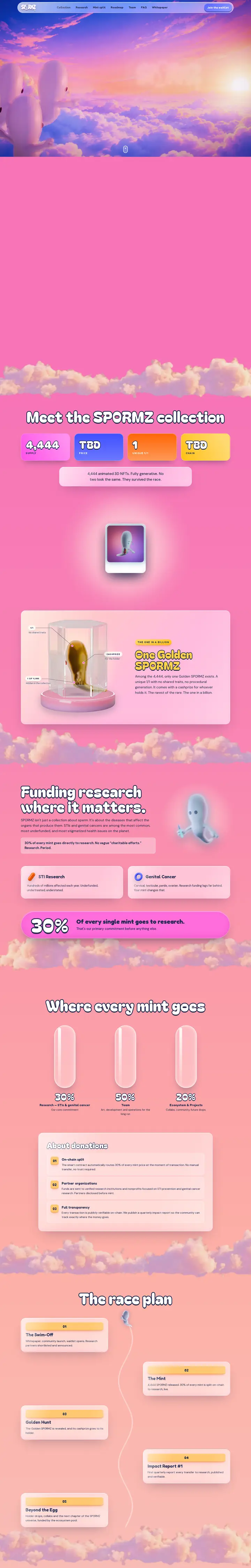 Capture de la page d'accueil du site Spormz